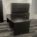 Espresso Office Suite w/ Straight Bow Front Desk & Credenza